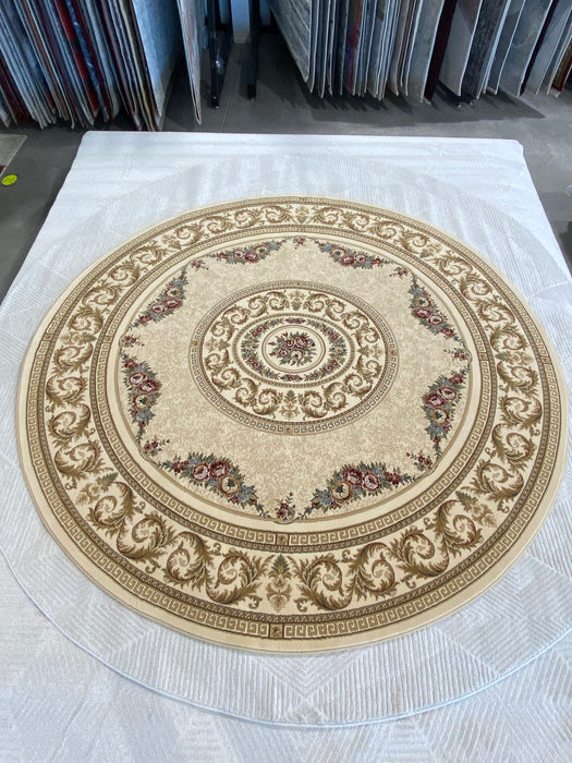 Traditional Design Da Vinci Round Rug Size: 240 x 240cm- Rugs Direct