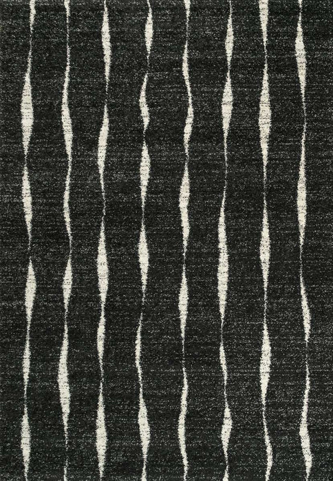 Modern Striped Abstract Mehari Rug Size: 160 x 230cm- Rugs Direct 