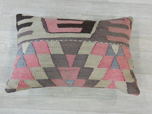 TURKISH HAND MADE VINTAGE KILIM LUMBAR PILLOW (40 X 60CM)- Rugs Direct 