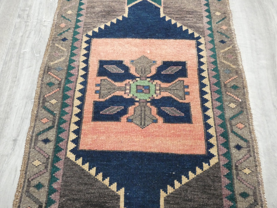 Vintage Hand Knotted Anatolian Turkish Rug Size: 79 x 53cm - Rugs Direct