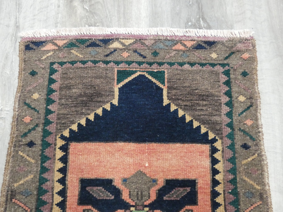 Vintage Hand Knotted Anatolian Turkish Rug Size: 79 x 53cm - Rugs Direct