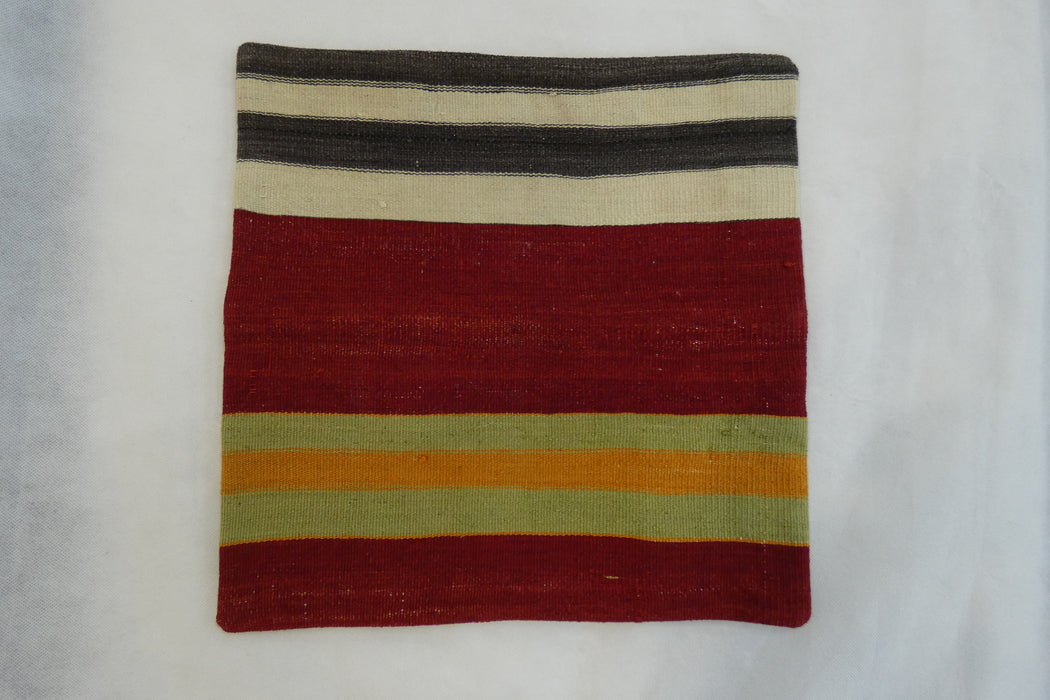 Turkish Hand Made Kilim Cushion Cover (Size: 40 x 40cm)-Rugs Direct