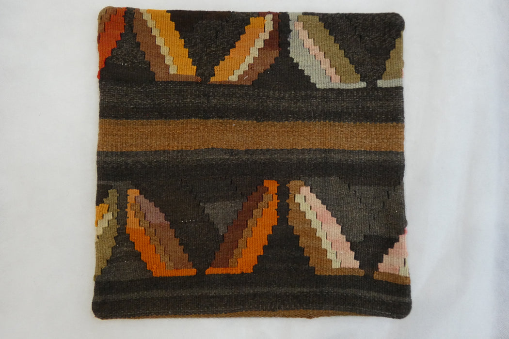 Turkish Hand Made Kilim Cushion Cover (Size: 45 x 45cm)-Rugs Direct