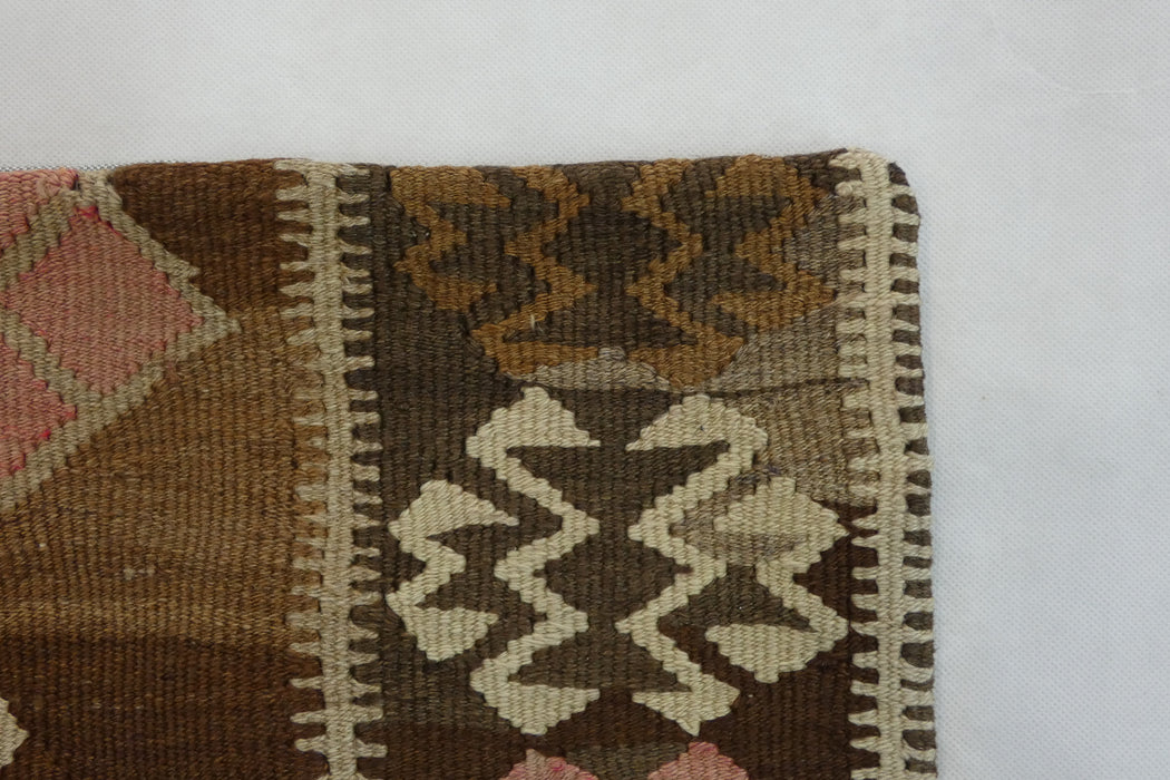 Turkish Hand Made Kilim Cushion Cover (Size: 40 x 40cm)-Rugs Direct