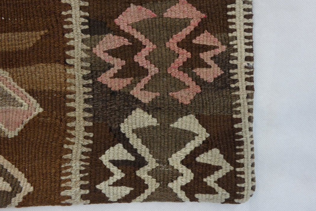 Turkish Hand Made Kilim Cushion Cover (Size: 40 x 40cm)-Rugs Direct