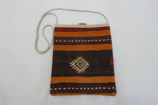 Turkish Kilim Handmade Shoulder Bag "Okan"-Rugs Direct