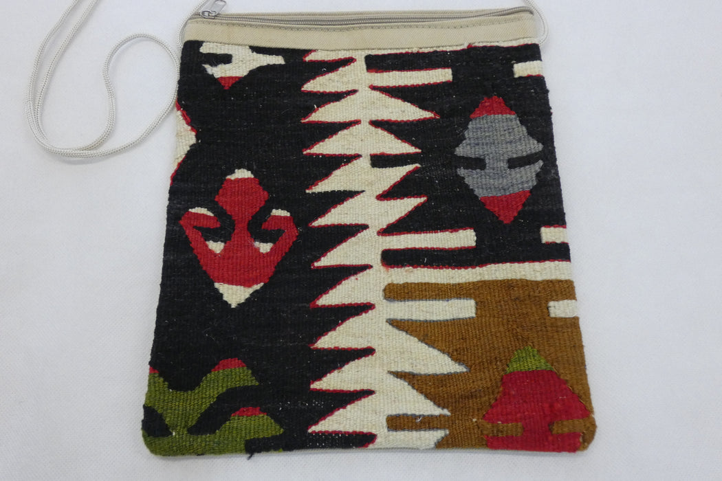 Turkish Kilim Handmade Shoulder Bag "Ayda"-Rugs Direct