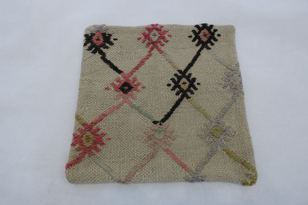 Turkish Hand Made Kilim Cushion Cover (Size: 40 x 40cm)-Rugs Direct