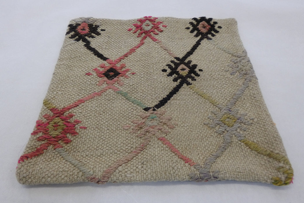 Turkish Hand Made Kilim Cushion Cover (Size: 40 x 40cm)-Rugs Direct