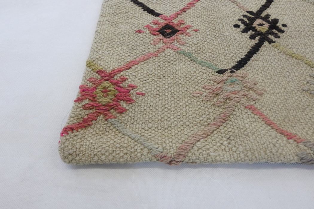 Turkish Hand Made Kilim Cushion Cover (Size: 40 x 40cm)-Rugs Direct