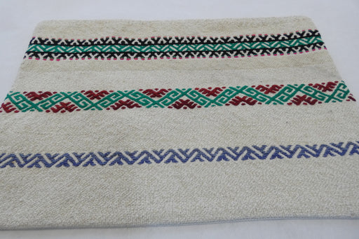 Turkish Hand Made Vintage Kilim Lumbar Pillow Cover (Size: 40 x 60cm)-Rugs Direct