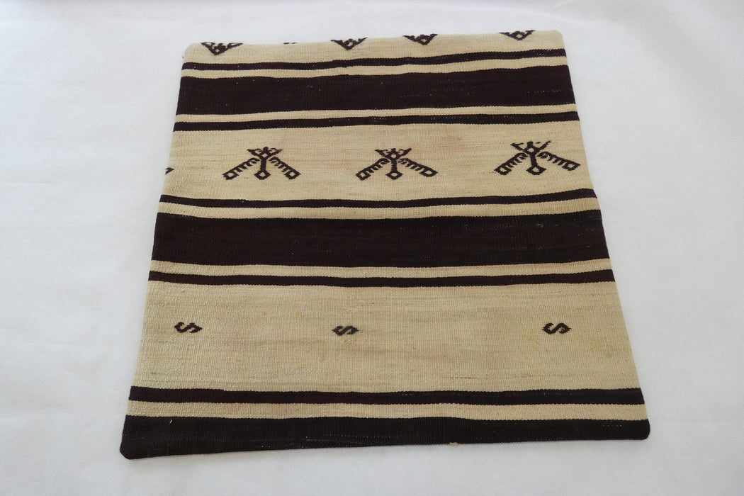 Turkish Hand Made Kilim Cushion Cover (Size: 60 x 60cm)-Rugs Direct