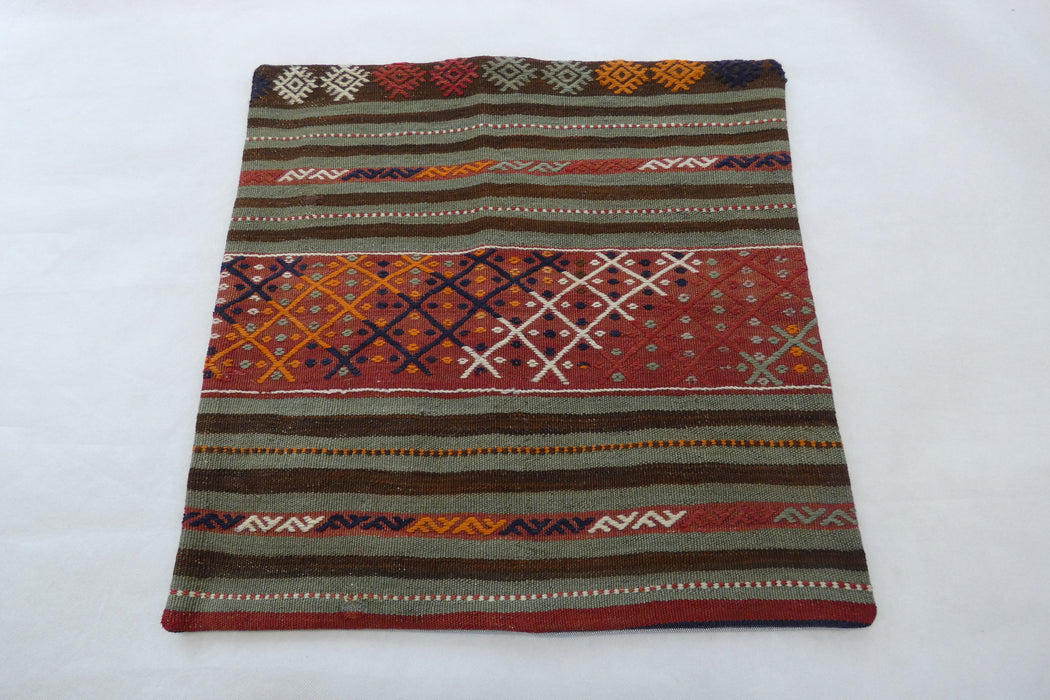 Turkish Hand Made Kilim Cushion Cover (Size: 60 x 60cm)-Rugs Direct