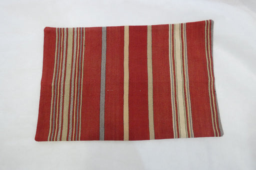 Turkish Hand Made Vintage Kilim Lumbar Pillow Cover (Size: 40 x 60cm)-Rugs Direct