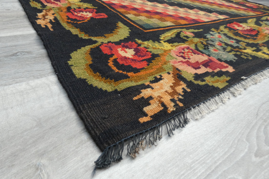 Vintage Moldavian Hand Made Kilim Rug Size: 240 x 154cm- Rugs Direct 