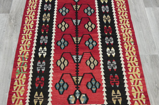 VINTAGE HAND MADE USAK TURKISH KILIM RUG SIZE: 153 x 93CM- Rugs Direct 