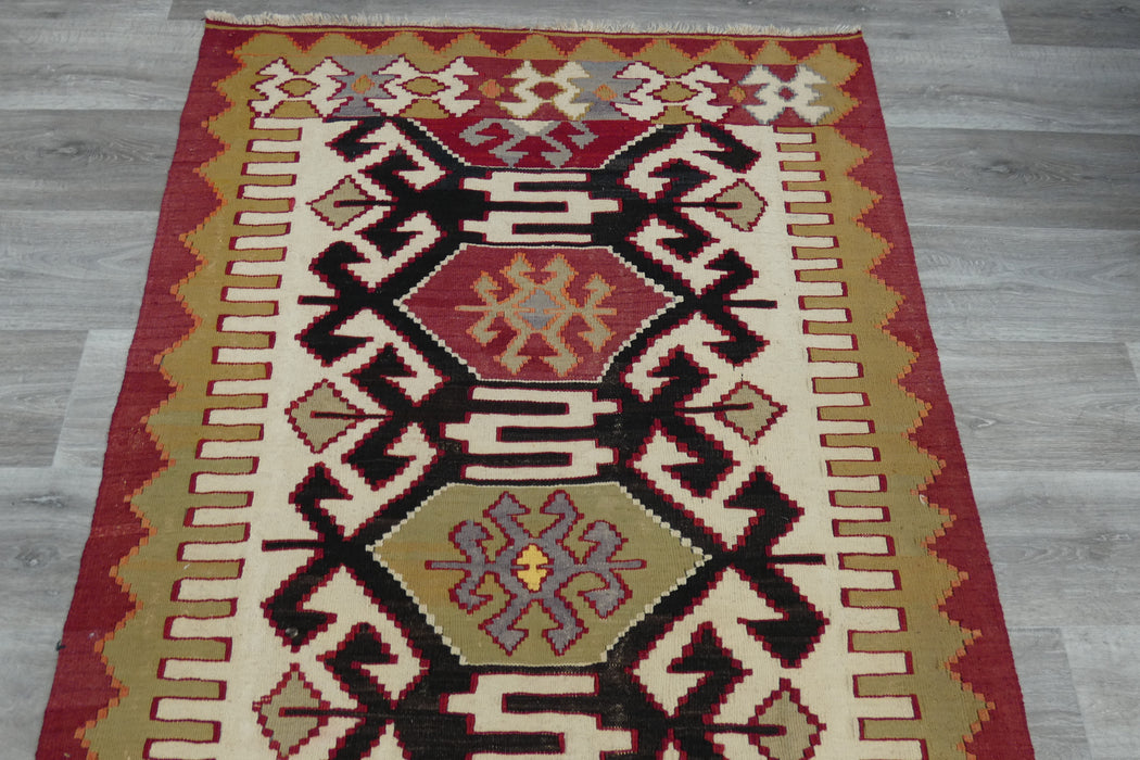 Handmade Fine Turkish Anatolian Kilim Rug Size: 196 x 115cm-Rugs Direct