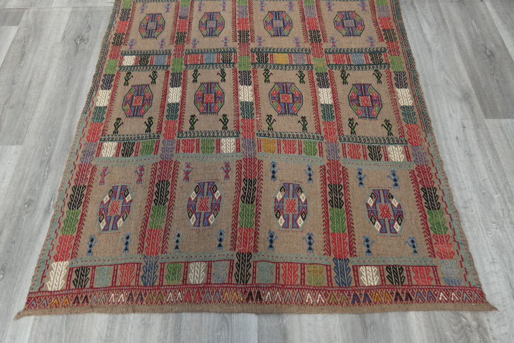 Handmade Fine Turkish Anatolian Kilim Rug Size: 175 x 123cm- Rugs Direct