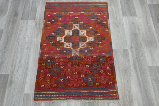 Handmade Fine Turkish  Anatolian Kilim Rug Size: 130 x 90cm- Rugs Direct 