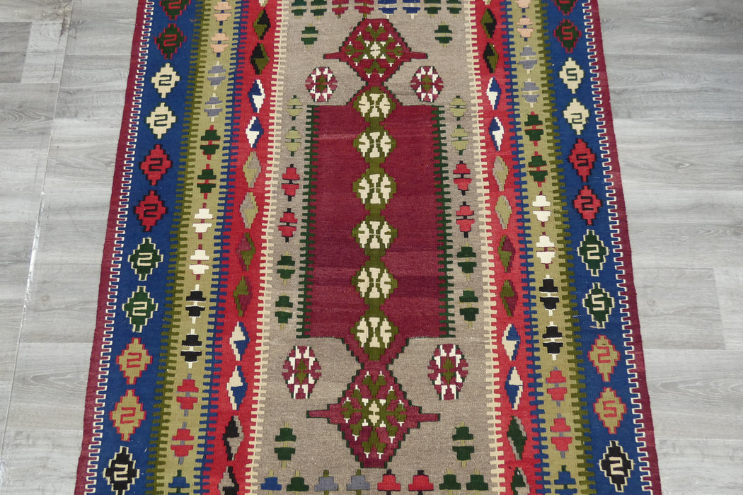 Handmade Fine Turkish Anatolian Kilim Rug Size: 196 x 133cm-Rugs Direct 