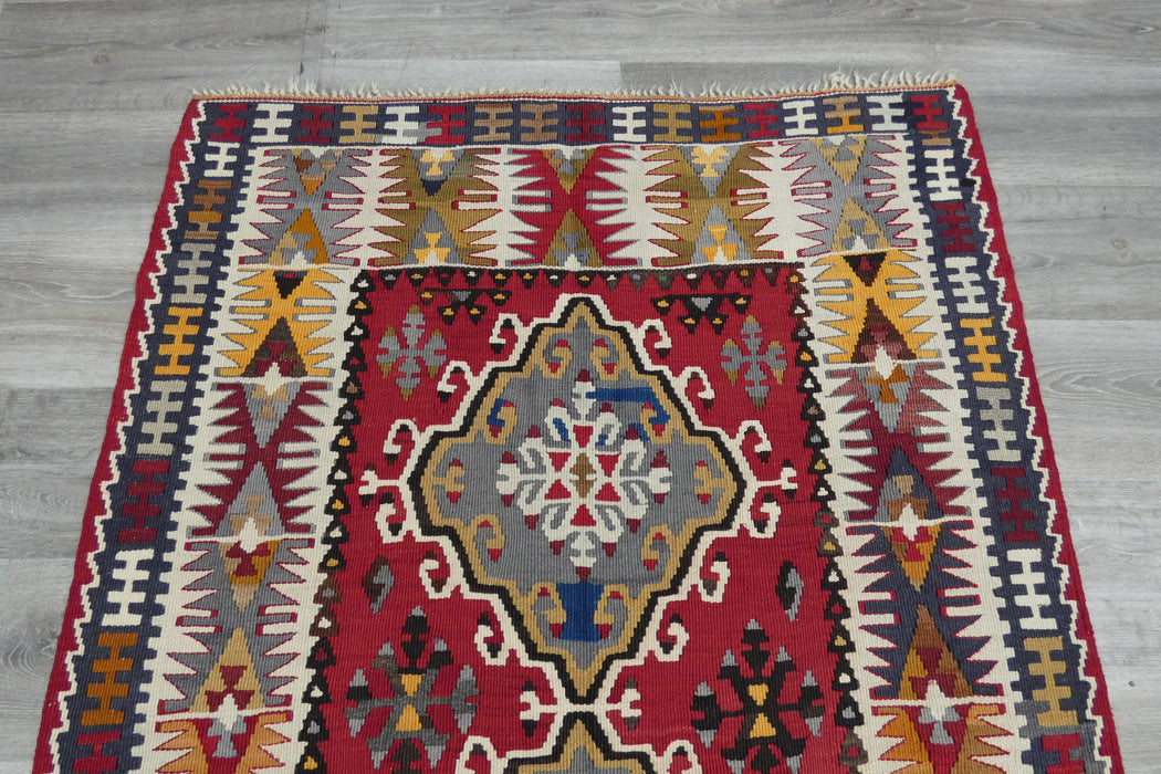 Handmade Fine Turkish Anatolian Kilim Rug Size: 200 x 110cm- Rugs Direct 