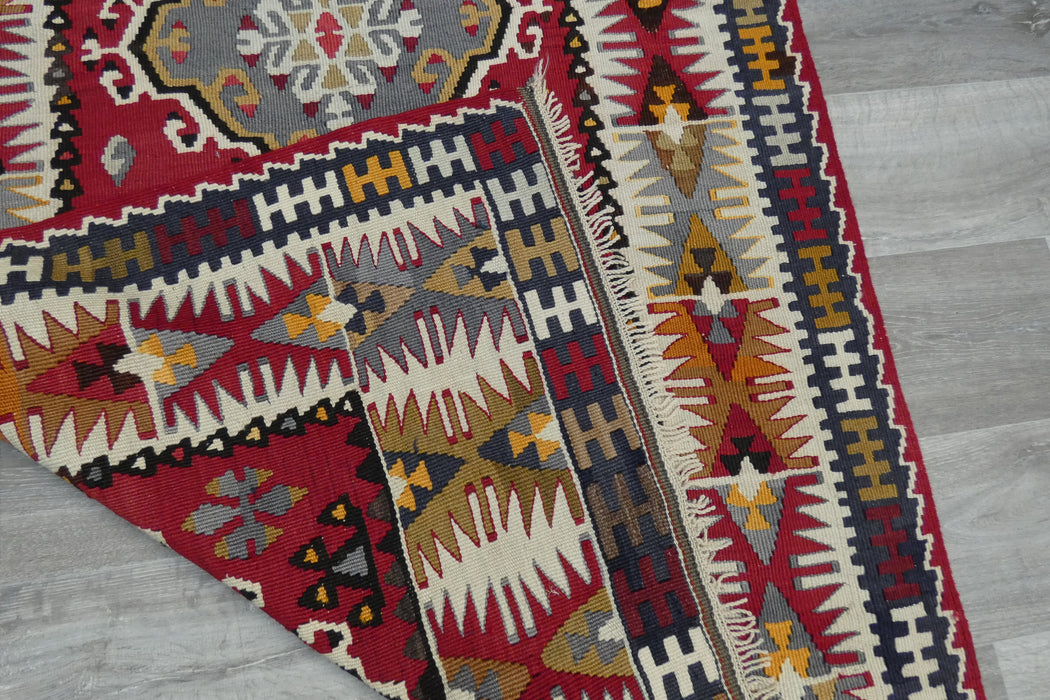 Handmade Fine Turkish Anatolian Kilim Rug Size: 200 x 110cm- Rugs Direct 