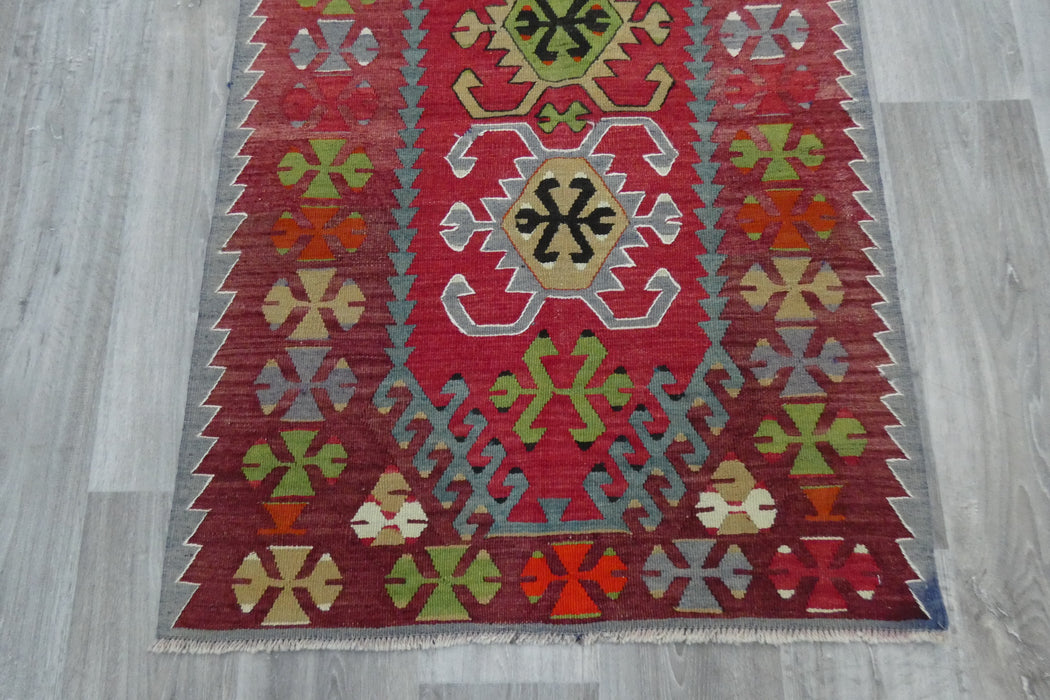 Handmade Fine Turkish Anatolian Kilim Rug Size: 130 x 87cm- Rugs Direct 