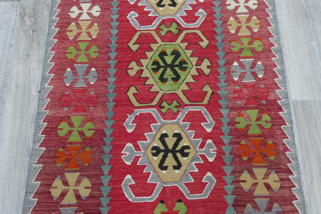 Handmade Fine Turkish Anatolian Kilim Rug Size: 130 x 87cm- Rugs Direct 