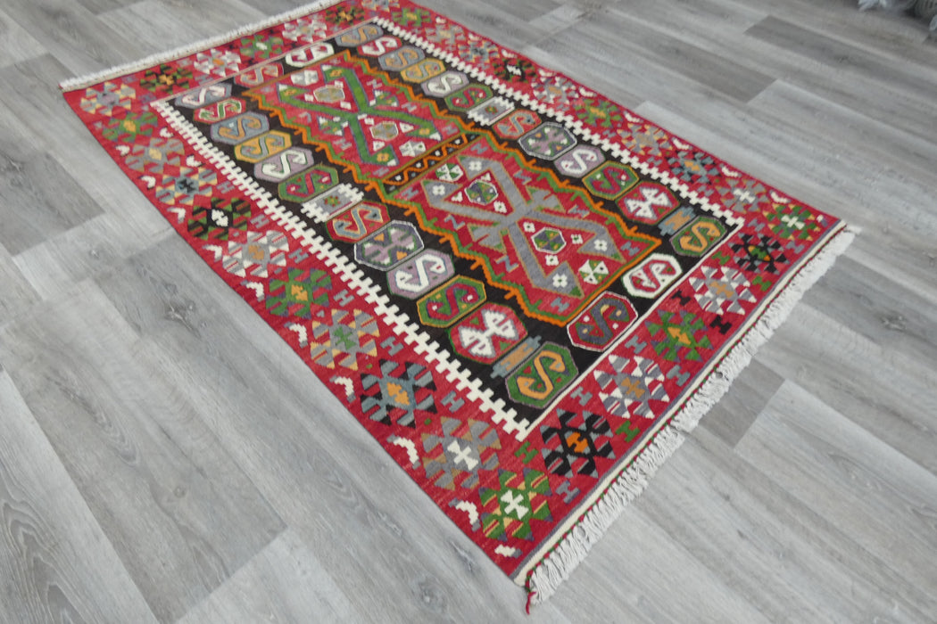 Handmade Fine Turkish Anatolian Kilim Rug Size: 170 x 113cm-Rugs Direct