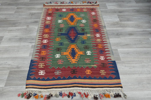 Handmade Fine Turkish Anatolian Kilim Rug Size: 167 x 117cm- Rugs Direct