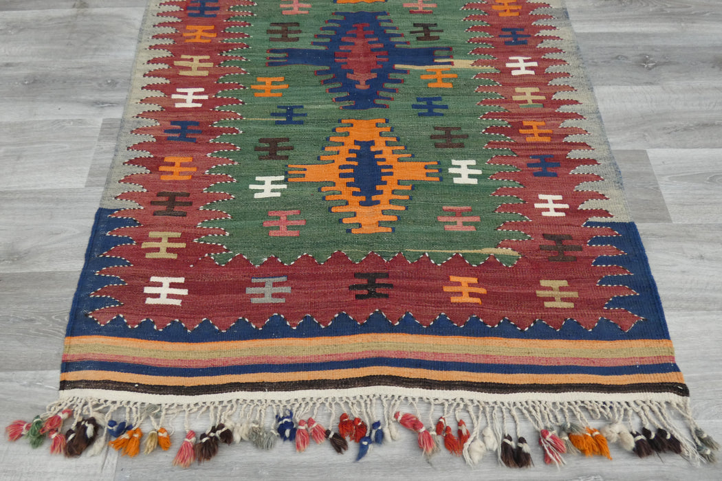 Handmade Fine Turkish Anatolian Kilim Rug Size: 167 x 117cm- Rugs Direct