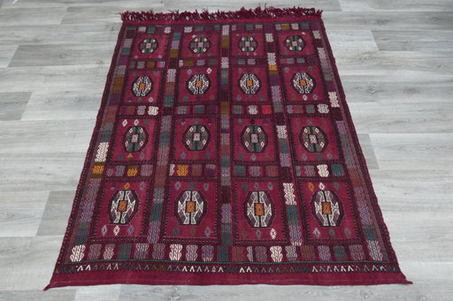 Handmade Fine Turkish Anatolian Kilim Rug Size: 160 x 132cm- Rugs Direct