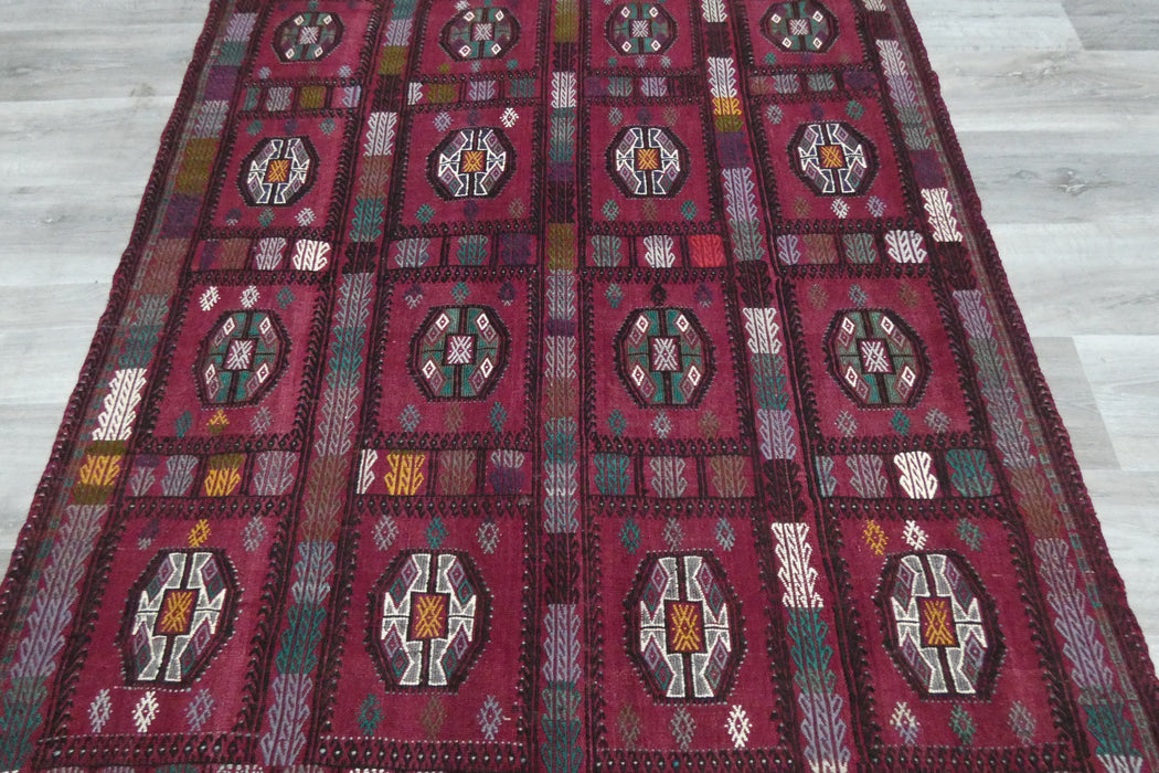 Handmade Fine Turkish Anatolian Kilim Rug Size: 160 x 132cm- Rugs Direct