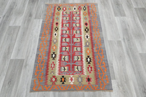 Handmade Fine Turkish Anatolian Kilim Rug Size: 152 x 100cm- Rugs Direct