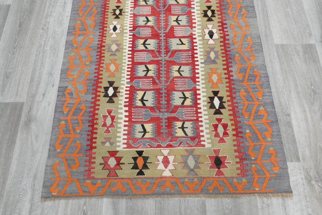 Handmade Fine Turkish Anatolian Kilim Rug Size: 152 x 100cm- Rugs Direct