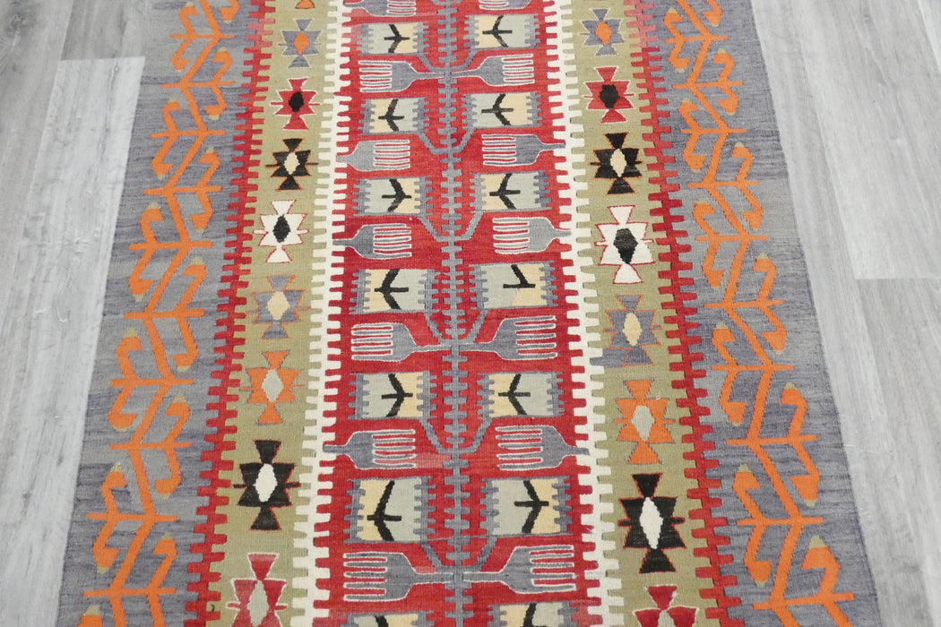 Handmade Fine Turkish Anatolian Kilim Rug Size: 152 x 100cm- Rugs Direct