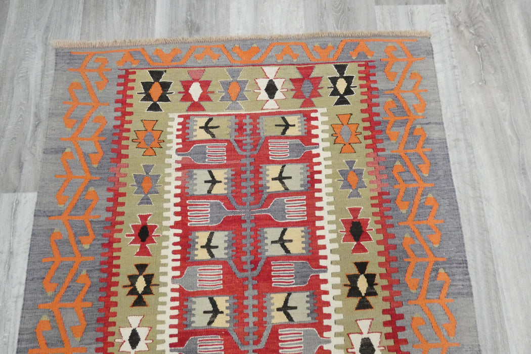 Handmade Fine Turkish Anatolian Kilim Rug Size: 152 x 100cm- Rugs Direct