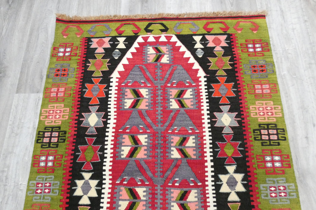 Handmade Fine Turkish Anatolian Kilim Rug Size: 126 x 90cm- Rugs Direct