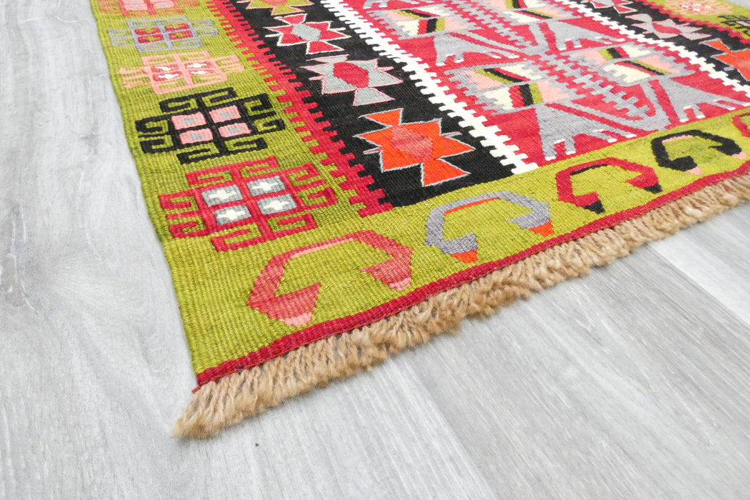 Handmade Fine Turkish Anatolian Kilim Rug Size: 126 x 90cm- Rugs Direct