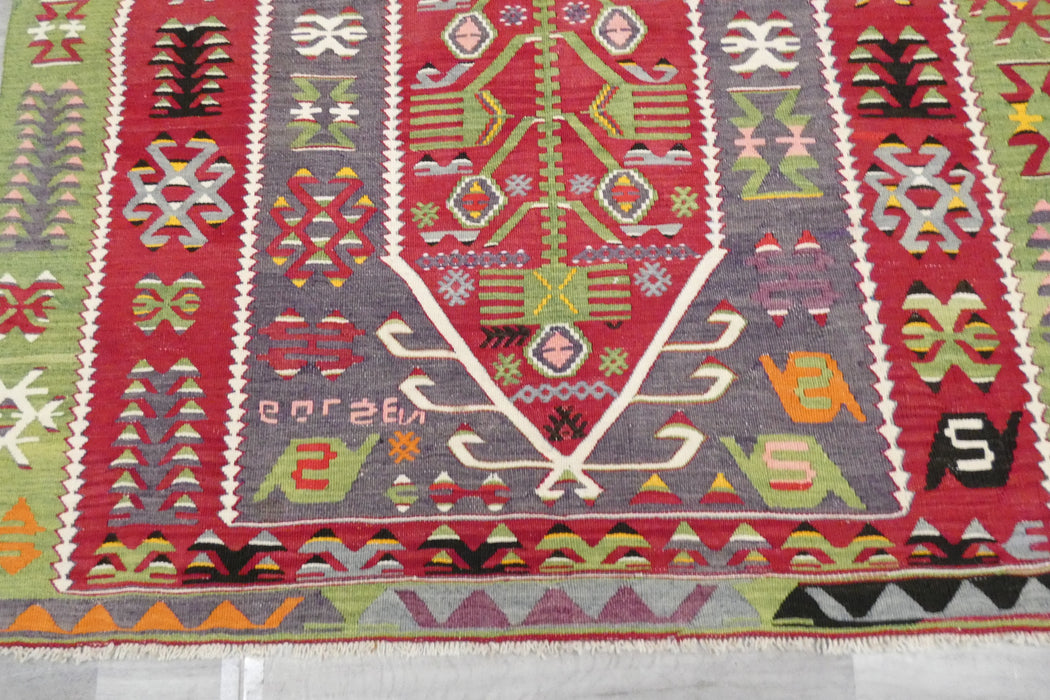 Handmade Fine Turkish Anatolian Kilim Rug Size: 207 x 150cm- Rugs Direct 