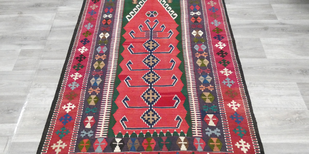 Small Turkish Rug, Turkish Prayer Mat, Nursery Rug, Kilim Small Rug, Turkey Rug, Small Area Kilim, factory Wool Rug  1.6 x 2.8 Feet AG1291