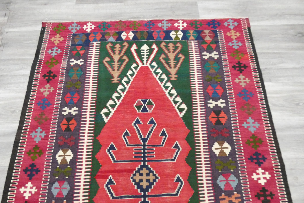 Handmade Fine Turkish Anatolian Kilim Rug Size: 180 x 130cm- Rugs Direct 