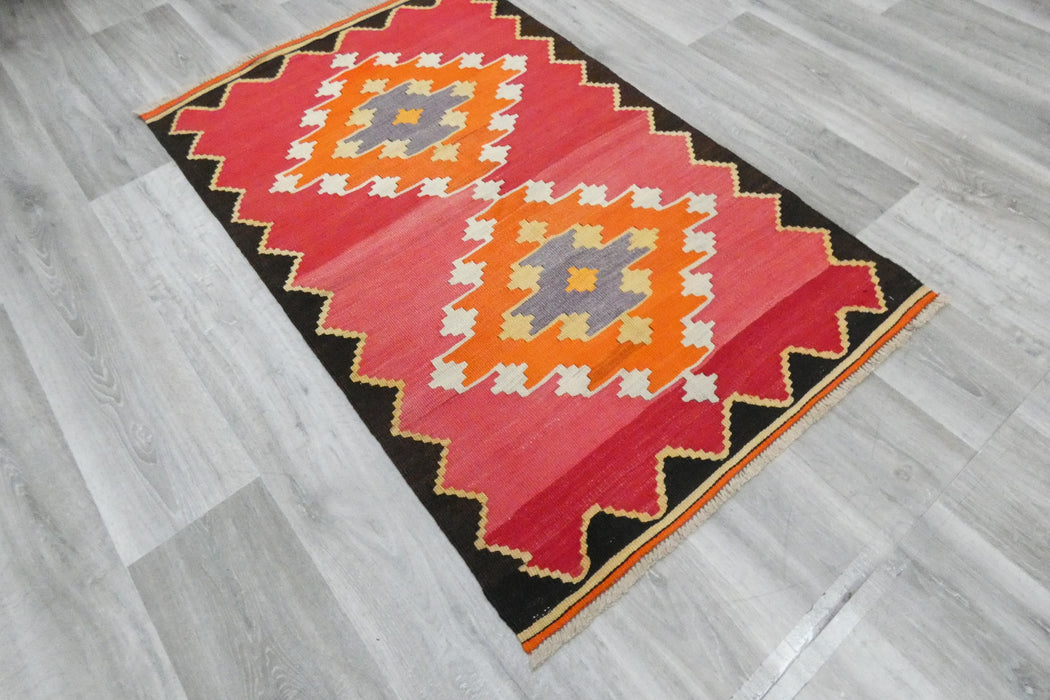 Handmade Fine Turkish Anatolian Kilim Rug Size: 135 x 85cm-Rugs direct 