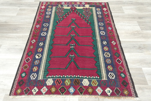 Handmade Fine Turkish Anatolian Kilim Rug Size: 163 x 130cm- Rugs Direct 