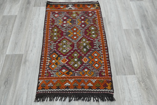 Handmade Fine Turkish Anatolian Kilim Rug Size: 125 x 76cm- Rugs Direct 