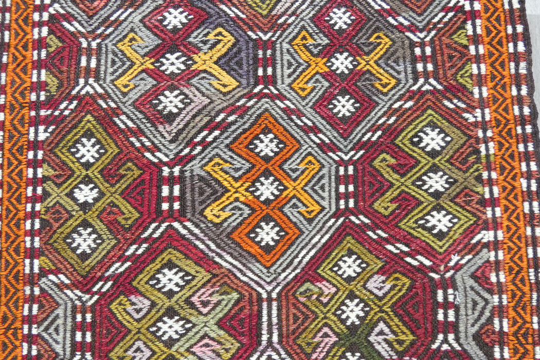 Handmade Fine Turkish Anatolian Kilim Rug Size: 125 x 76cm- Rugs Direct 