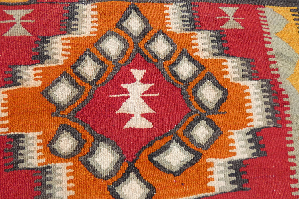 Handmade Fine Turkish Anatolian Kilim Rug Size: 110 x 90cm- Rugs direct 