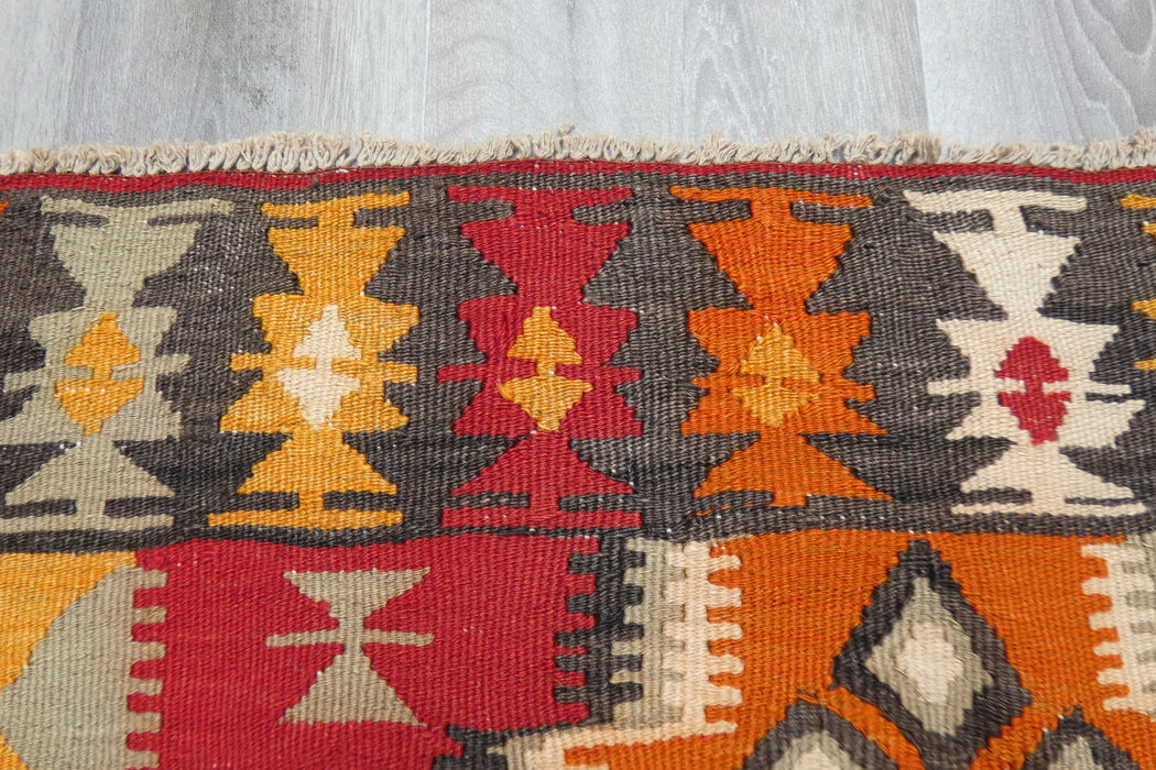 Handmade Fine Turkish Anatolian Kilim Rug Size: 110 x 90cm- Rugs direct 