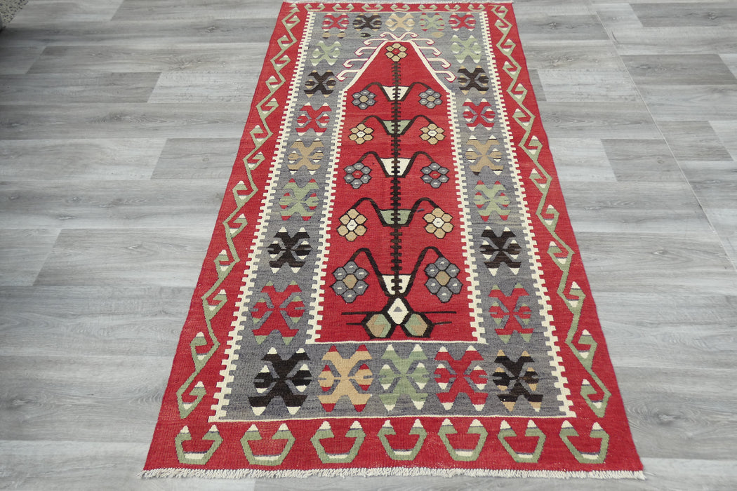 Handmade Fine Turkish Anatolian Kilim Rug Size: 195 x 105cm- Rugs Direct 