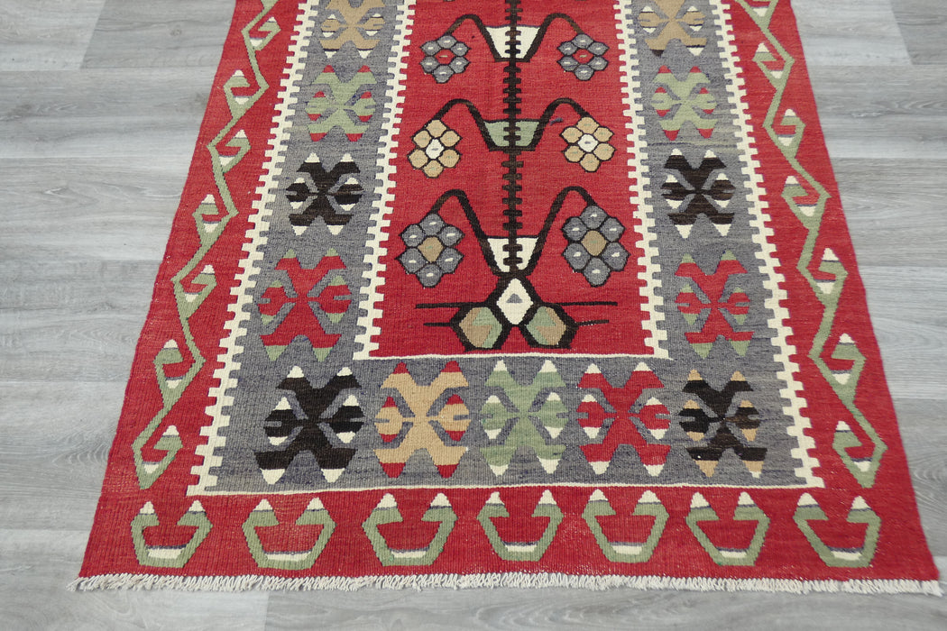 Handmade Fine Turkish Anatolian Kilim Rug Size: 195 x 105cm- Rugs Direct 